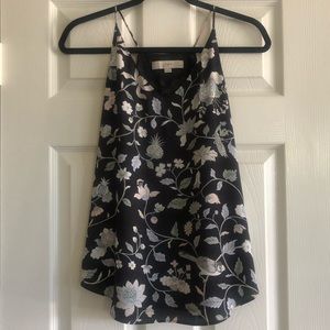 LOFT strappy tank floral pattern